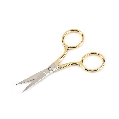 Focstar Wholesale 2021 Stainless Steel Elegant Gold Eyebrow Cutting Scissors (bt8014)